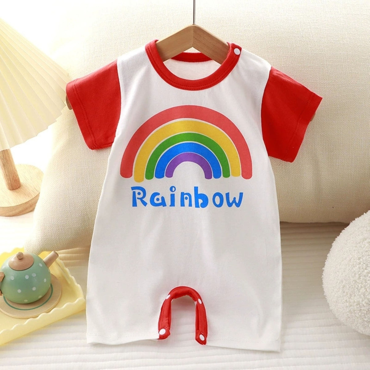 Minimalist Summer Unisex Baby Jumpsuit, Ages 1-24 Months | Color: Style 3 | Image 1