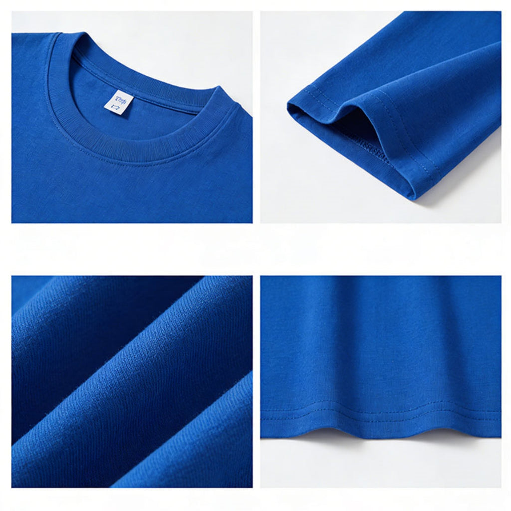 Modern Chic All-Season Casual Sporty Summer Unisex Kids' Pants Suit | Color: Blue | Image 2