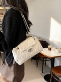 Modern Chic All-Season PU/Artificial Leather/Microfiber Leather Women's Crossbody Bags Other Bags | Color: White | Image 1