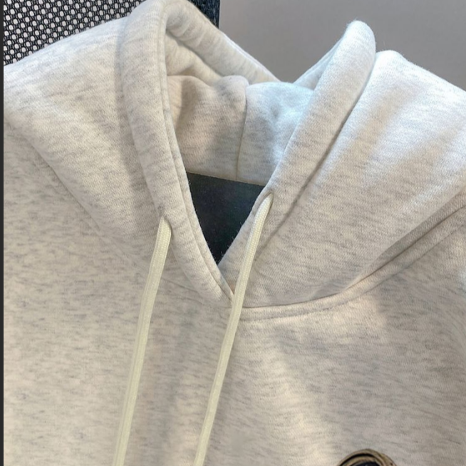 Minimalist Autumn Boys' Hoodie, Ages 4-14 | Color: Grey | Image 2