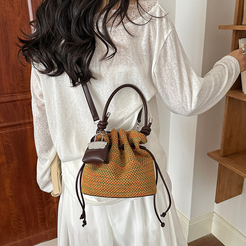 Modern Chic All-Season Cloth / Textile, PU/Artificial Leather/Microfiber Leather Women's Crossbody Bags Other Bags | Color: Yellow | Image 3