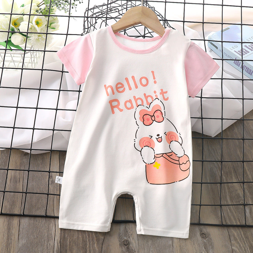 Minimalist Summer Unisex Baby Jumpsuit, Ages 1-24 Months | Color: Style 2 | Image 1