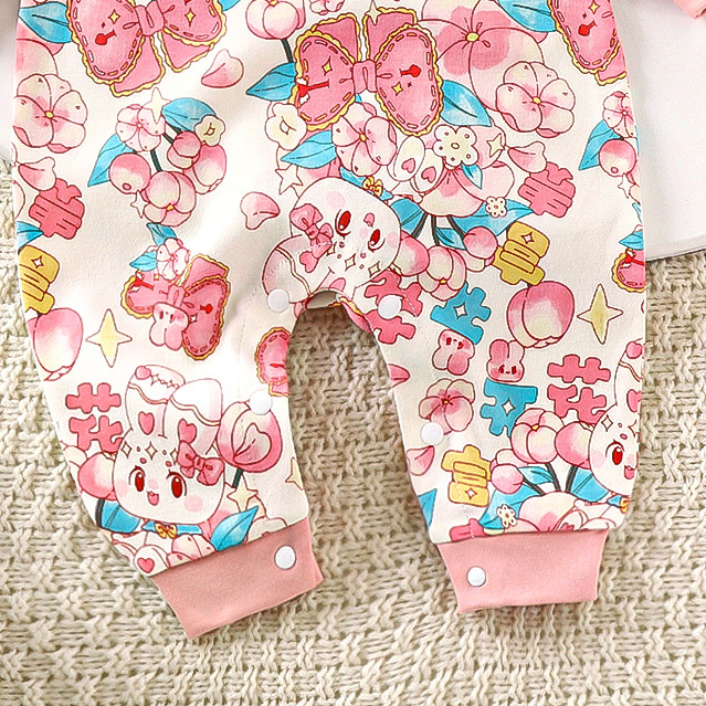 Sweet & Cute Autumn Unisex Baby Jumpsuit, Ages 1-24 Months | Color: Style 2 | Image 2