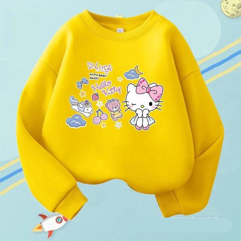 Casual Sporty Autumn 2-13years Boys/Girls Sweatshirt | Color: Yellow | Image 1