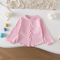 Minimalist Autumn Girls' T-Shirt, Ages 2-9 | Color: Pink | Image 1
