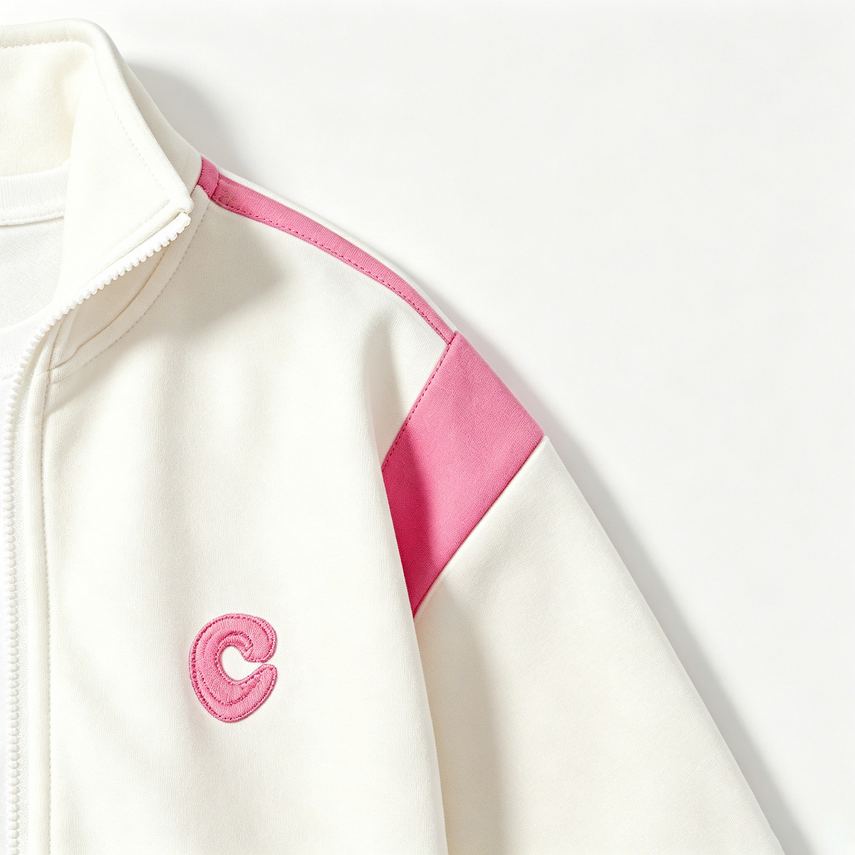 Casual Sporty Autumn 2-Piece Girls' Pants Suit, Ages 3-13 | Color: White | Image 3