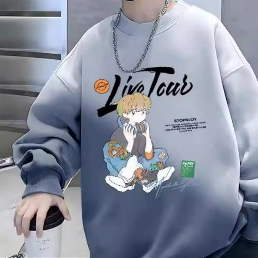 Minimalist Spring Boys' Sweatshirt, Ages 4-14 | Color: Grey | Image 3