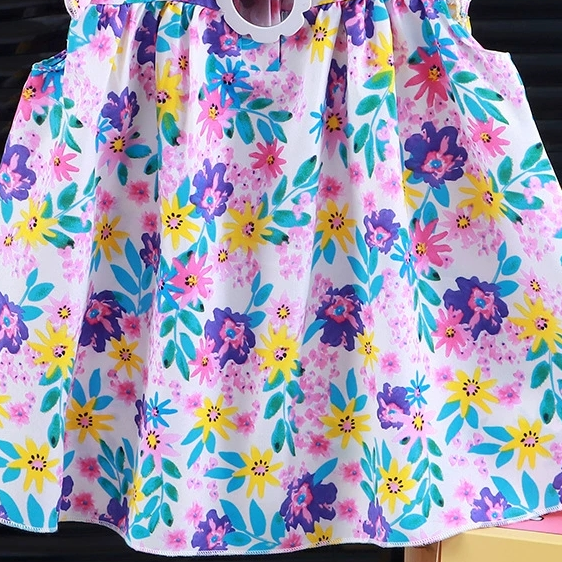 Sweet & Cute Summer Girls' A-Line Dress, Ages 2-13 | Color: Style 3 | Image 2