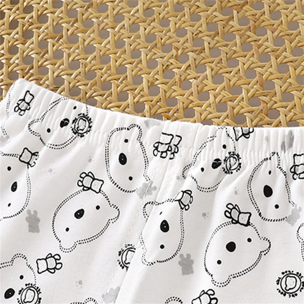 Minimalist Spring 2-Piece Unisex Kids' Pajama Set, Ages 2-7 | Color: Style 1 | Image 2