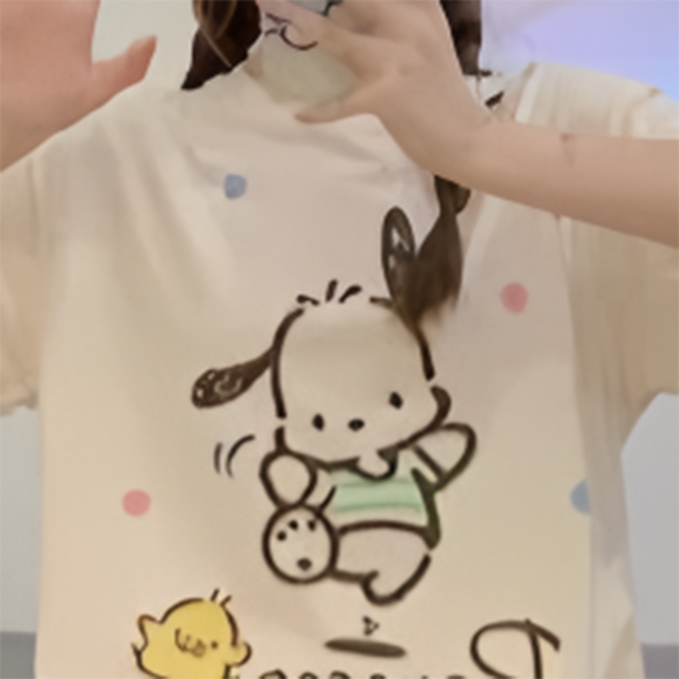 Modern Chic All-Season Sweet Feminine Summer 2 Pcs Women 's Short  Sleeve Sleep Set | Color: Style 3 | Image 2