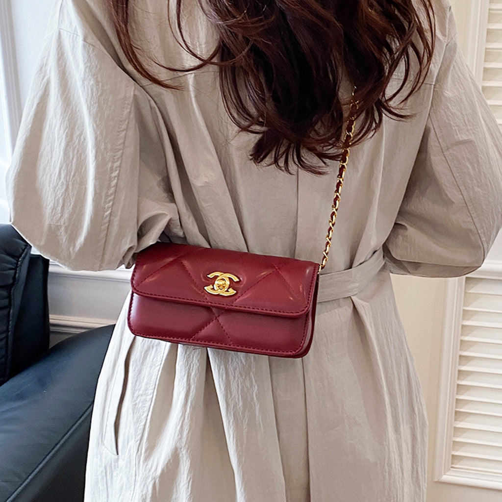 Modern Chic All-Season PU/Artificial Leather/Microfiber Leather Women's Crossbody Bags Other Bags | Color: Red | Image 3