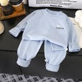 Minimalist Winter 2-Piece Unisex Kids' Pajama Set, Ages 2-9 | Color: Blue | Image 1