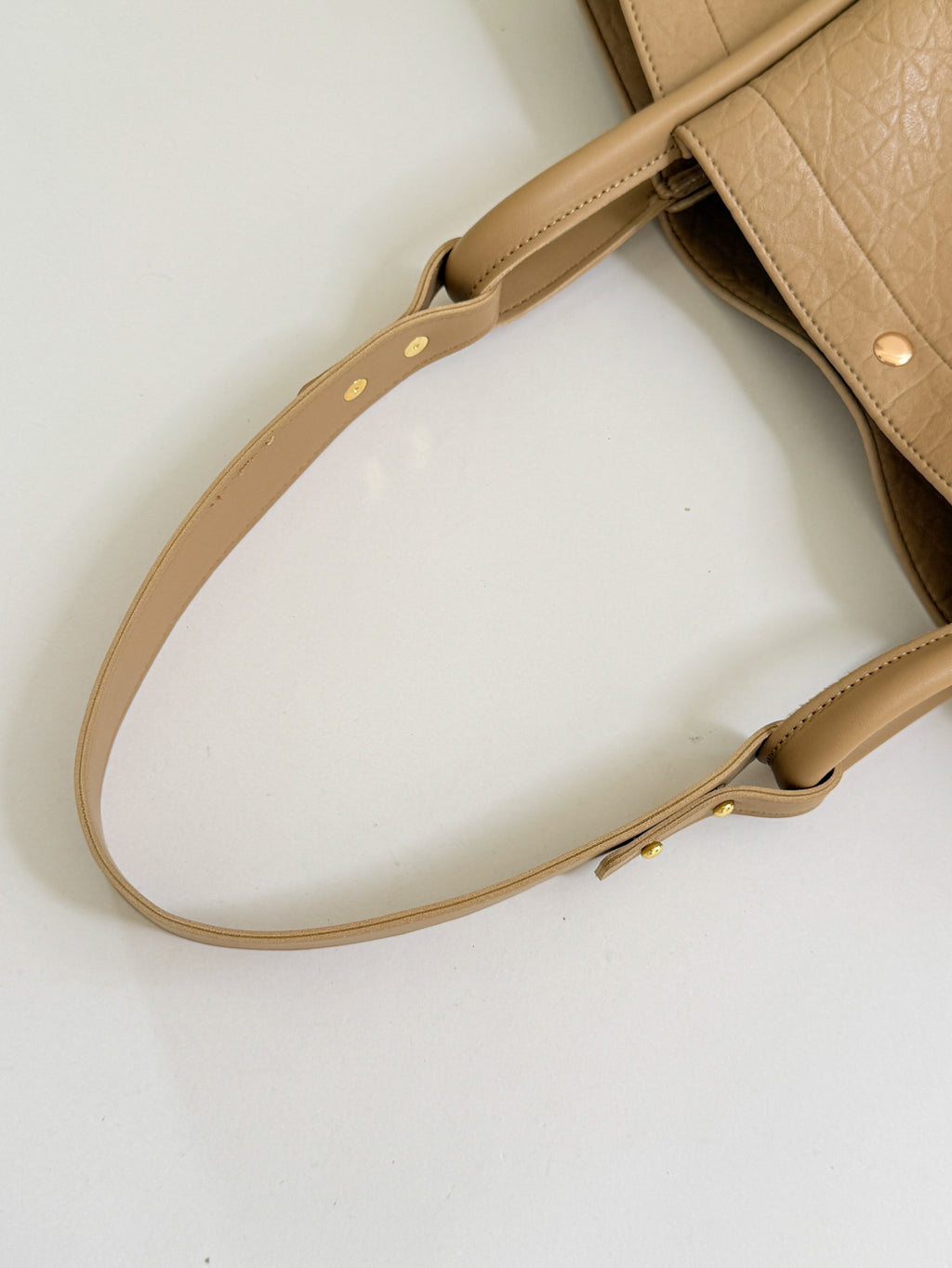 Quiet Luxury Autumn PU/Artificial Leather/Microfiber Leather Women's Shoulder Bags Tote Bags | Color: Apricot | Image 3