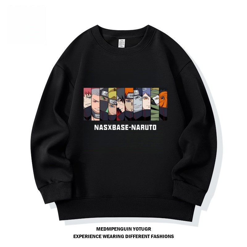 Modern Chic All-Season Minimalist Autumn Boys' Sweatshirt, Ages 2-14 | Color: Black | Image 1