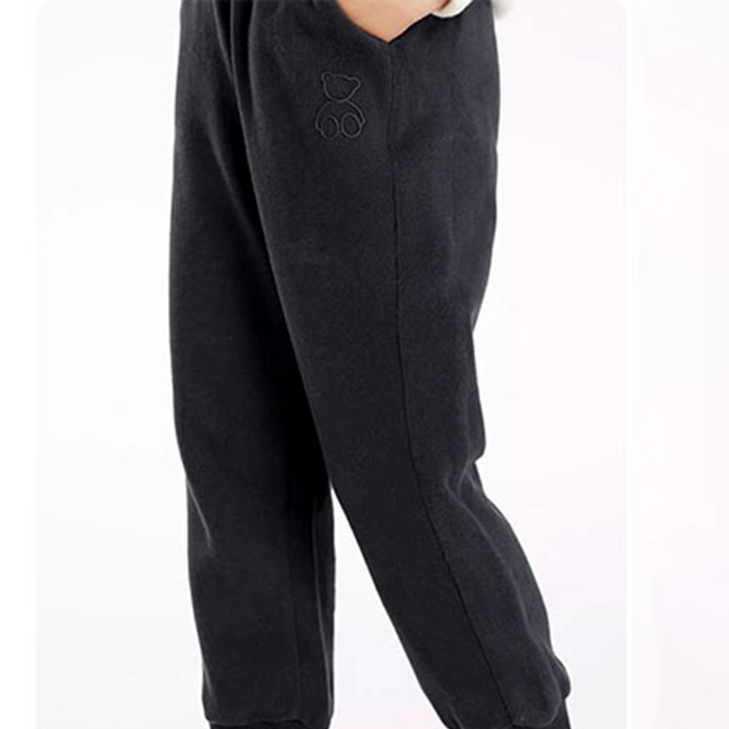 Casual Sporty Autumn Unisex Kids' Casual Pants, Ages 3-13 | Color: Black | Image 3