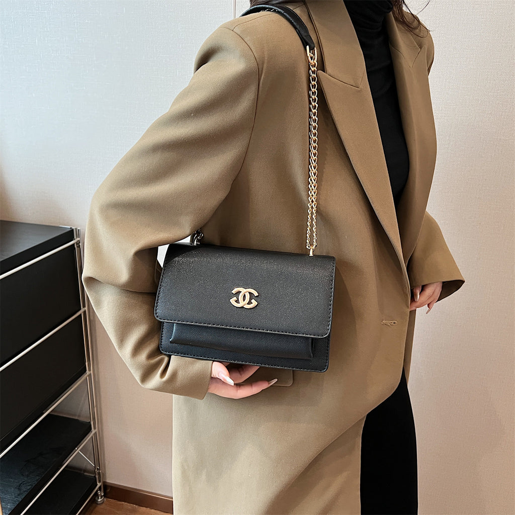 Modern Chic All-Season PU/Artificial Leather/Microfiber Leather Women's Crossbody Bags Other Bags | Color: Black | Image 1