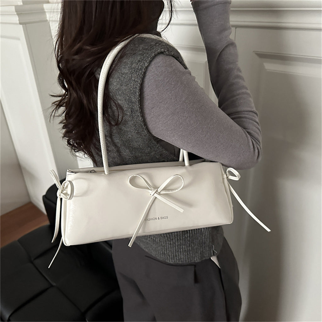 Modern Chic All-Season PU/Artificial Leather/Microfiber Leather Women's Handbags Other Bags | Color: White | Image 3