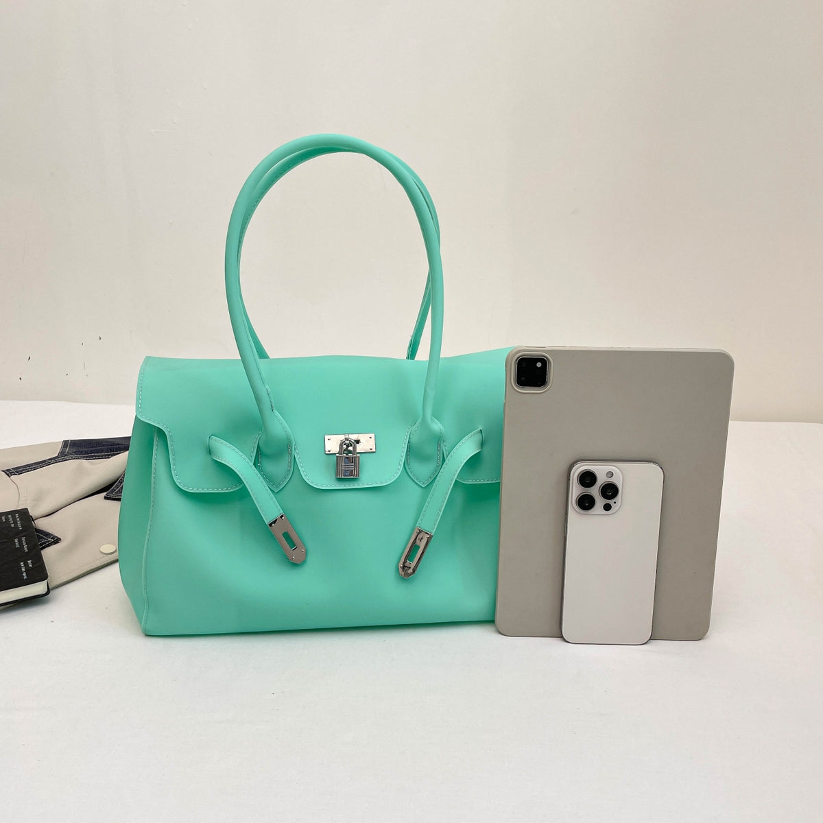 Trendy Summer Others Women's Shoulder Bags Tote Bags | Color: Lake Blue | Image 2