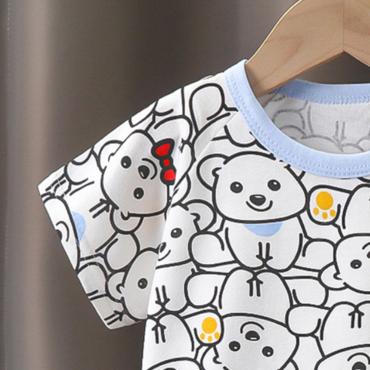 Minimalist Summer 2-Piece Unisex Baby Pajama Set, Ages 6-24 Months | Color: Style 3 | Image 2