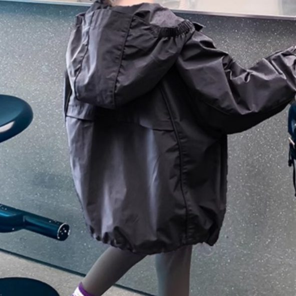 Modern Chic All-Season Casual Sporty Autumn Unisex Kids' Jacket, Ages 3-11 | Color: Black | Image 1