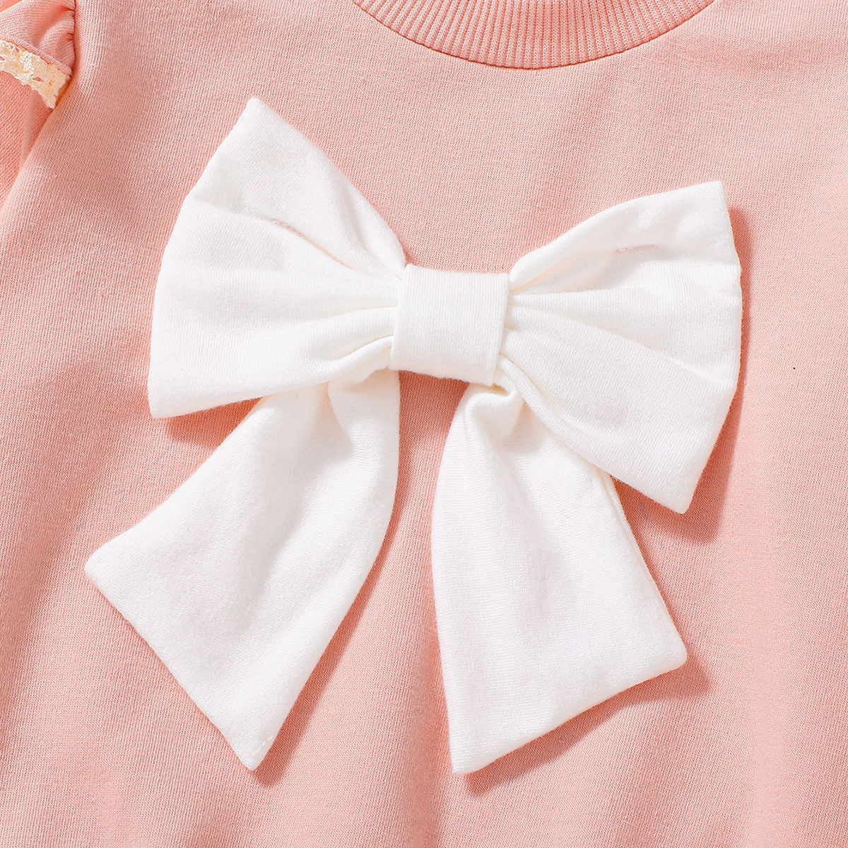 Sweet & Cute Autumn 2-Piece Baby Girls' Pants Suit, Ages 3-24 Months | Color: Pink | Image 2