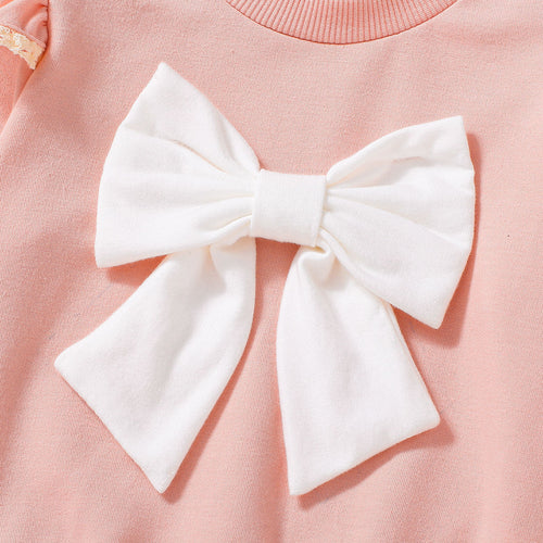 Sweet & Cute Autumn 2-Piece Baby Girls' Pants Suit, Ages 3-24 Months | Color: Pink | Image 2