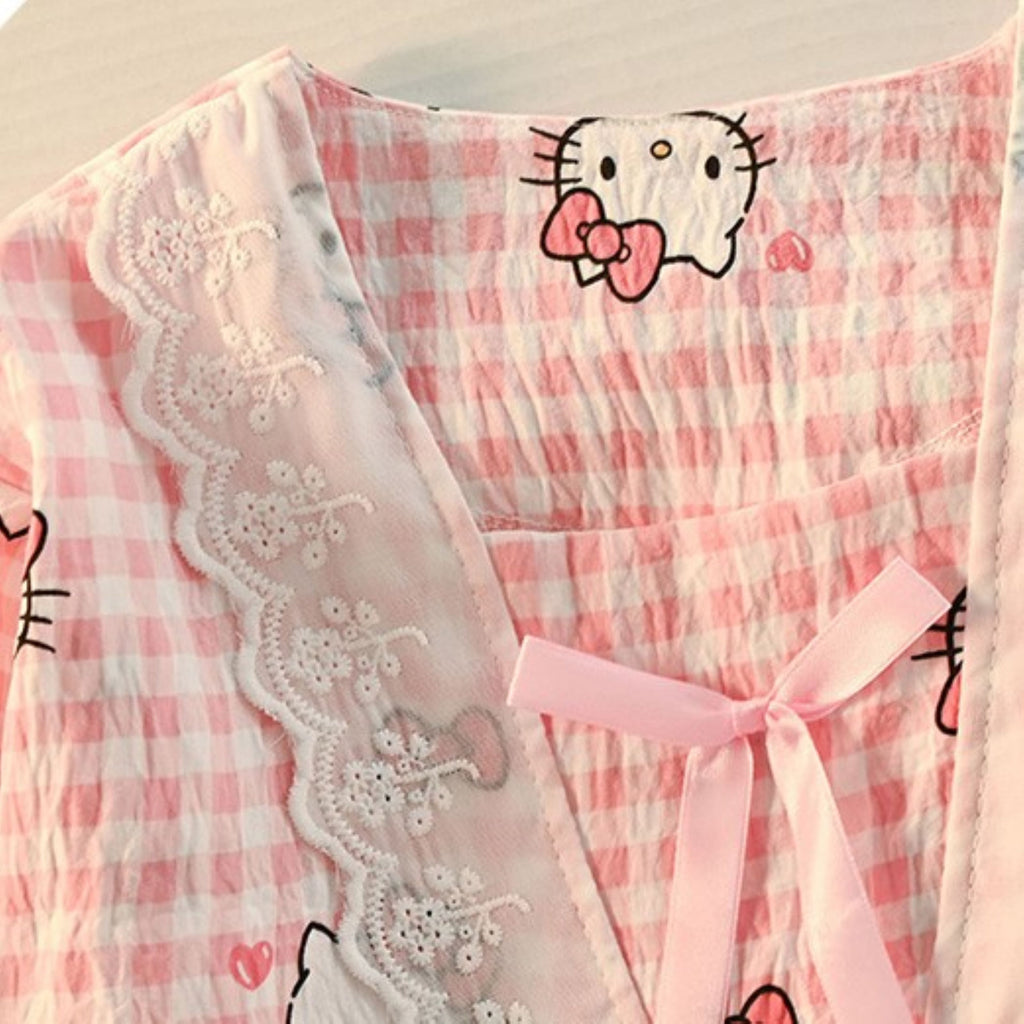 All-Season Sweet & Cute Autumn 2-Piece Girls' Pajama Set, Ages 3-14 | Color: Style 1 | Image 3