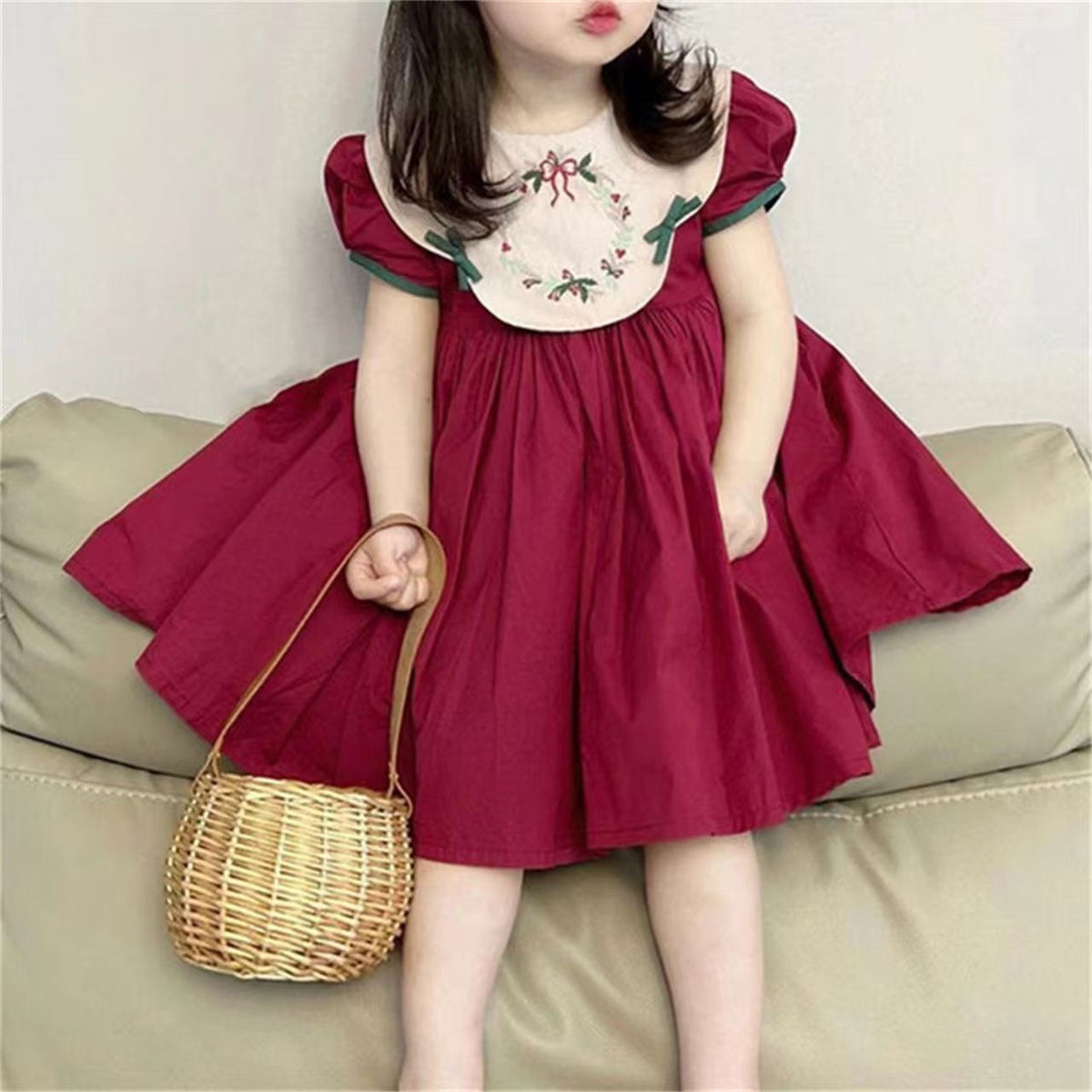 Casual Sporty Summer Girls' A-Line Dress, Ages 2-9 | Color: As the Picture | Image 1
