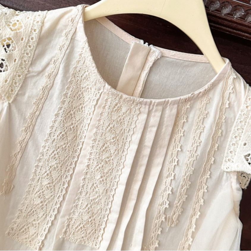 Casual Sporty Summer Girls' A-Line Dress, Ages 2-9 | Color: Beige | Image 2