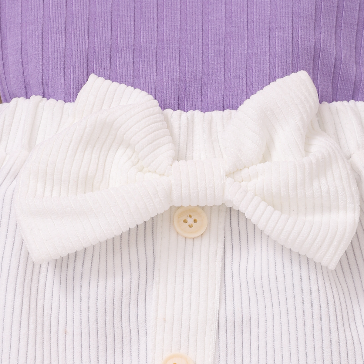 Elegant Autumn 2-Piece Baby Girls' Dress Suit, Ages 3-24 Months | Color: Purple | Image 2