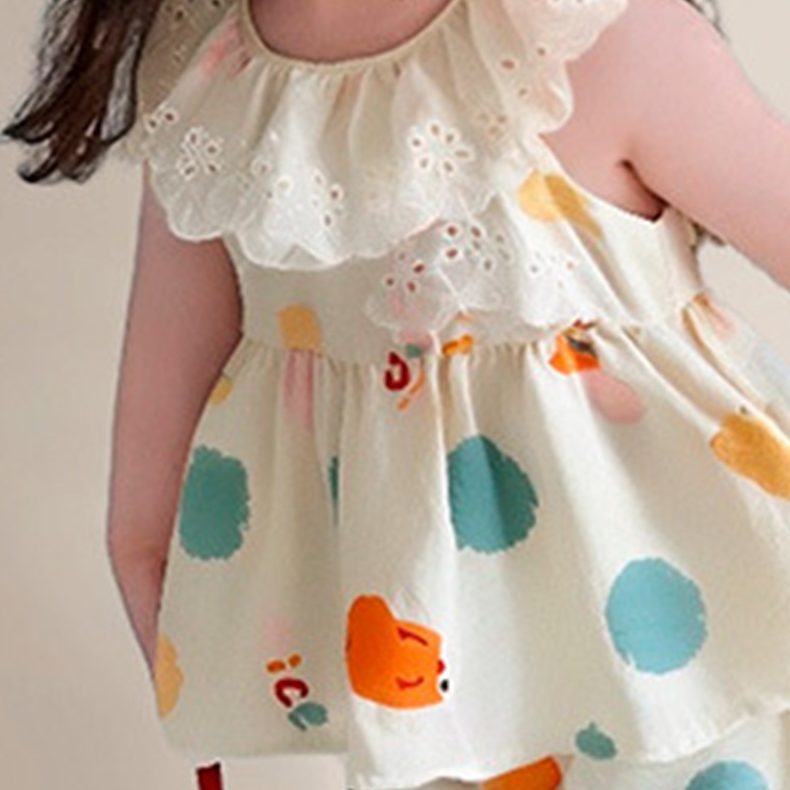 Sweet & Cute Summer 2-Piece Girls' Pants Suit, Ages 2-7 | Color: Style 2 | Image 3