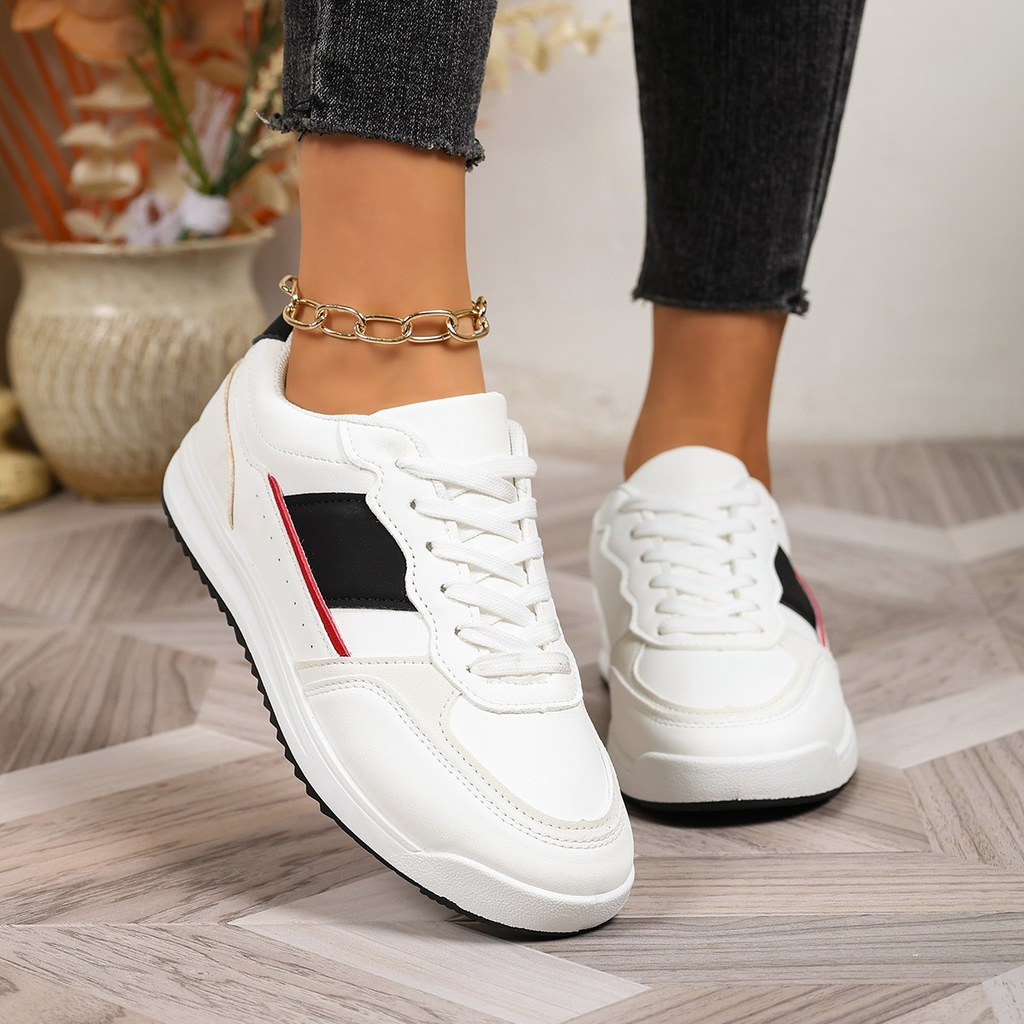 Modern Chic All-Season PU/Artificial Leather/Microfiber Leather Women's Casual Shoes | Color: Red | Image 3