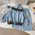 Trendy Spring 2-Piece Girls' Pants Suit, Ages 2-9 | Color: Blue | Image 1