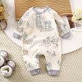 Minimalist Autumn Unisex Baby Jumpsuit, Ages 1-24 Months | Color: Style 1 | Image 1