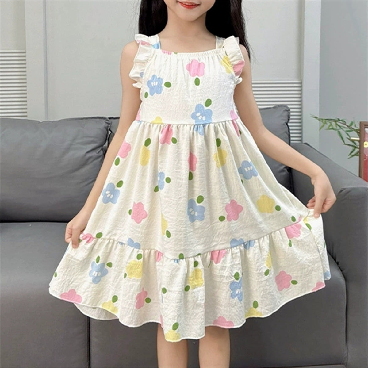Sweet & Cute Summer Girls' Sleep Dress, Ages 2-11 | Color: Style 1 | Image 1