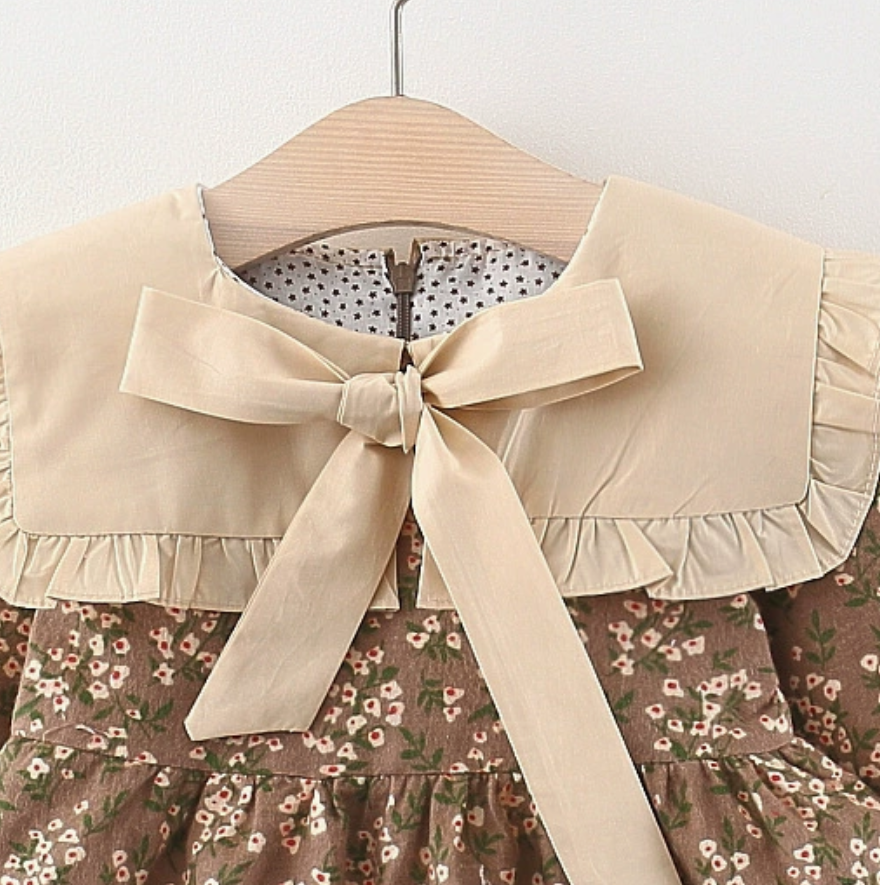 Sweet & Cute Autumn Baby Girls' Dress, Ages 9-24 Months | Color: Yellow | Image 2