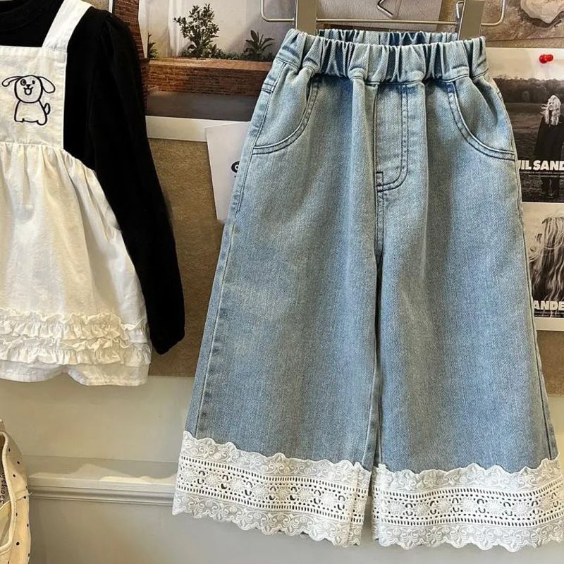 Sweet & Cute Spring Girls' Jeans, Ages 2-9 | Color: Light Blue | Image 1
