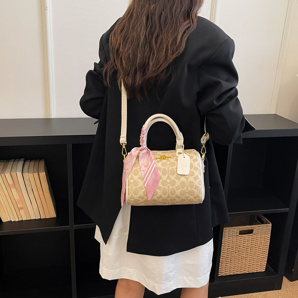 Modern Chic All-Season PU/Artificial Leather/Microfiber Leather Women's Crossbody Bags Other Bags | Color: Beige | Image 1