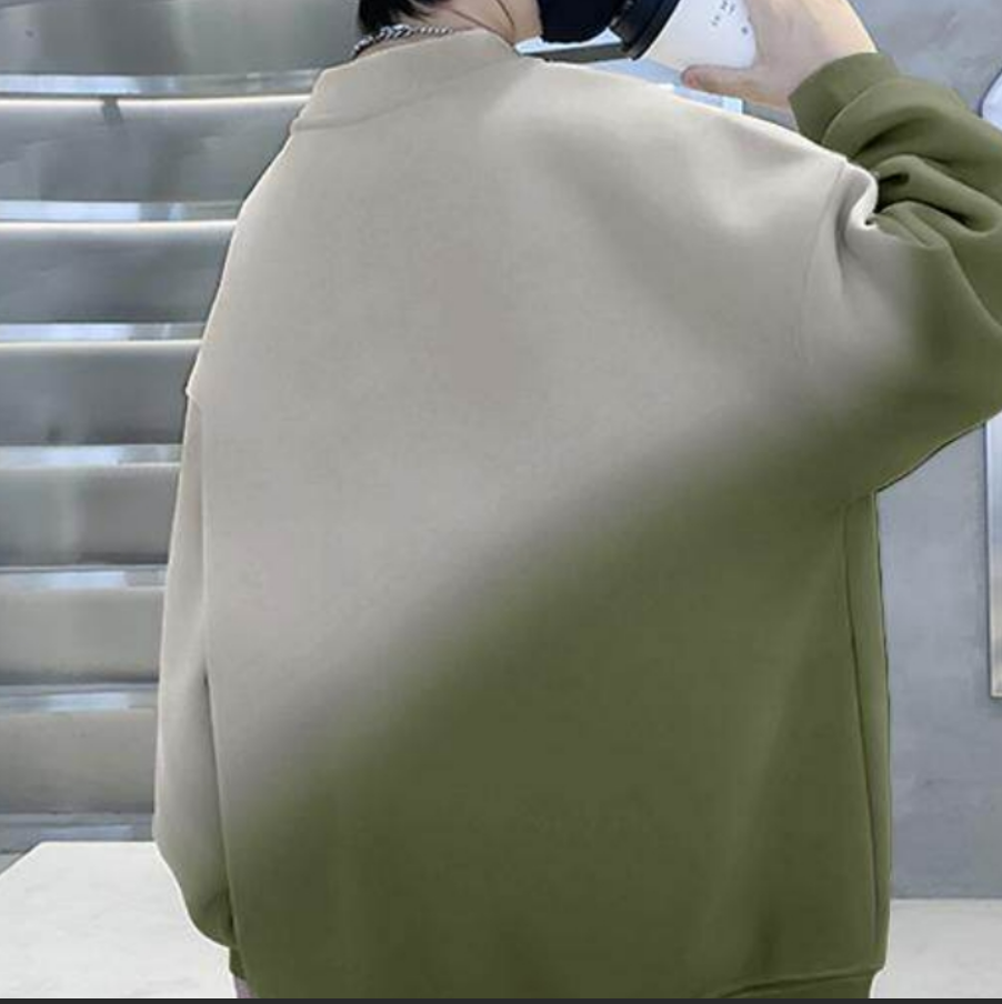 Casual Sporty Spring Boys' Sweatshirt, Ages 4-14 | Color: Green | Image 2