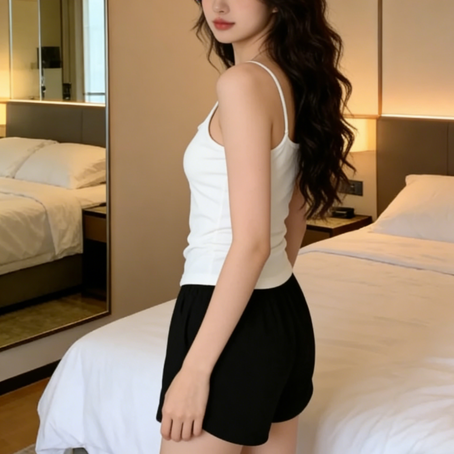 Sweet Feminine Summer 2 Pcs Women 's Sleeveless Sleep Set | Color: Style 3 | Image 3