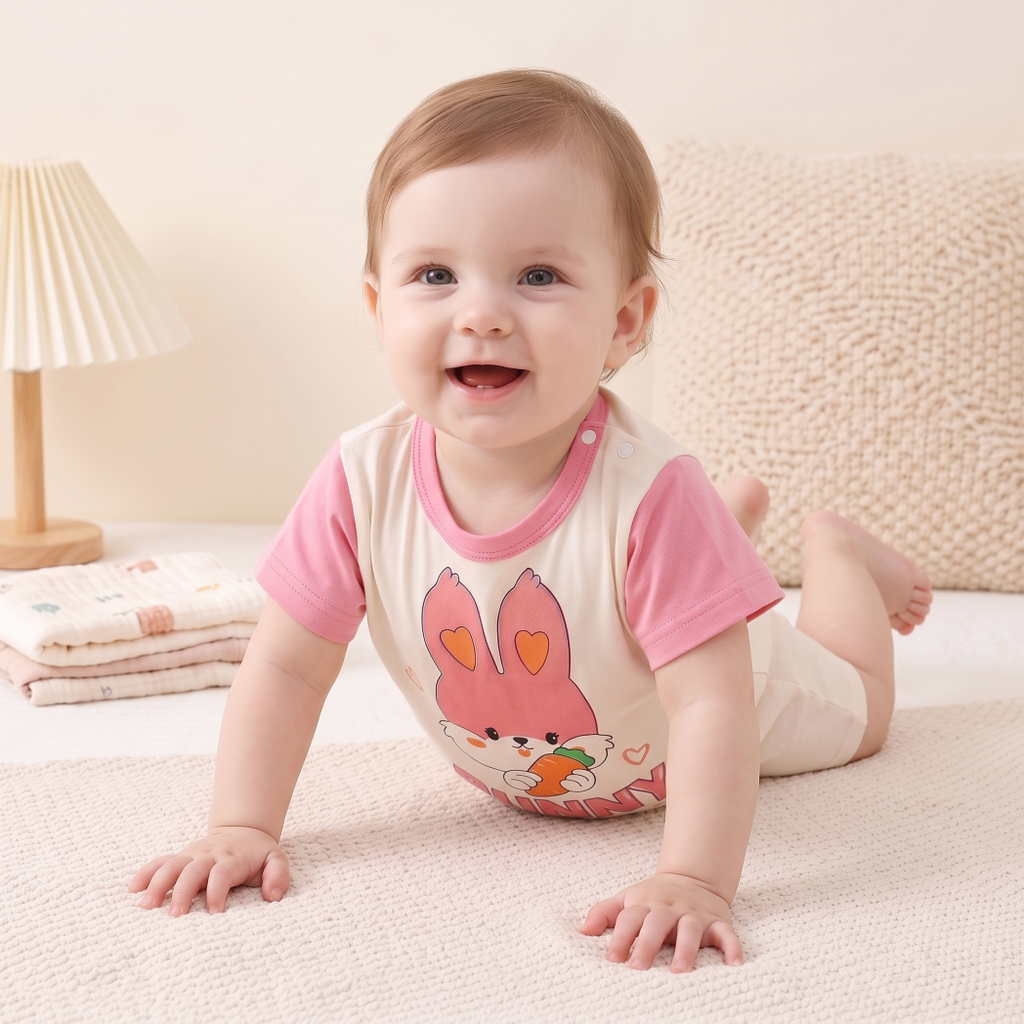 Minimalist Summer Unisex Baby Jumpsuit, Ages 1-24 Months | Color: Style 2 | Image 2