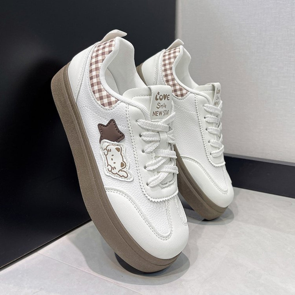 Modern Chic All-Season Others Women's Skate Shoes | Color: Khaki | Image 3