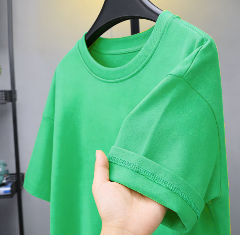 Minimalist Summer Unisex Kids' T-Shirt, Ages 3-14 | Color: Green | Image 3