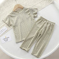 Minimalist Summer 2-Piece Baby Girls' Pajama Set, Ages 3-24 Months | Color: Green | Image 1