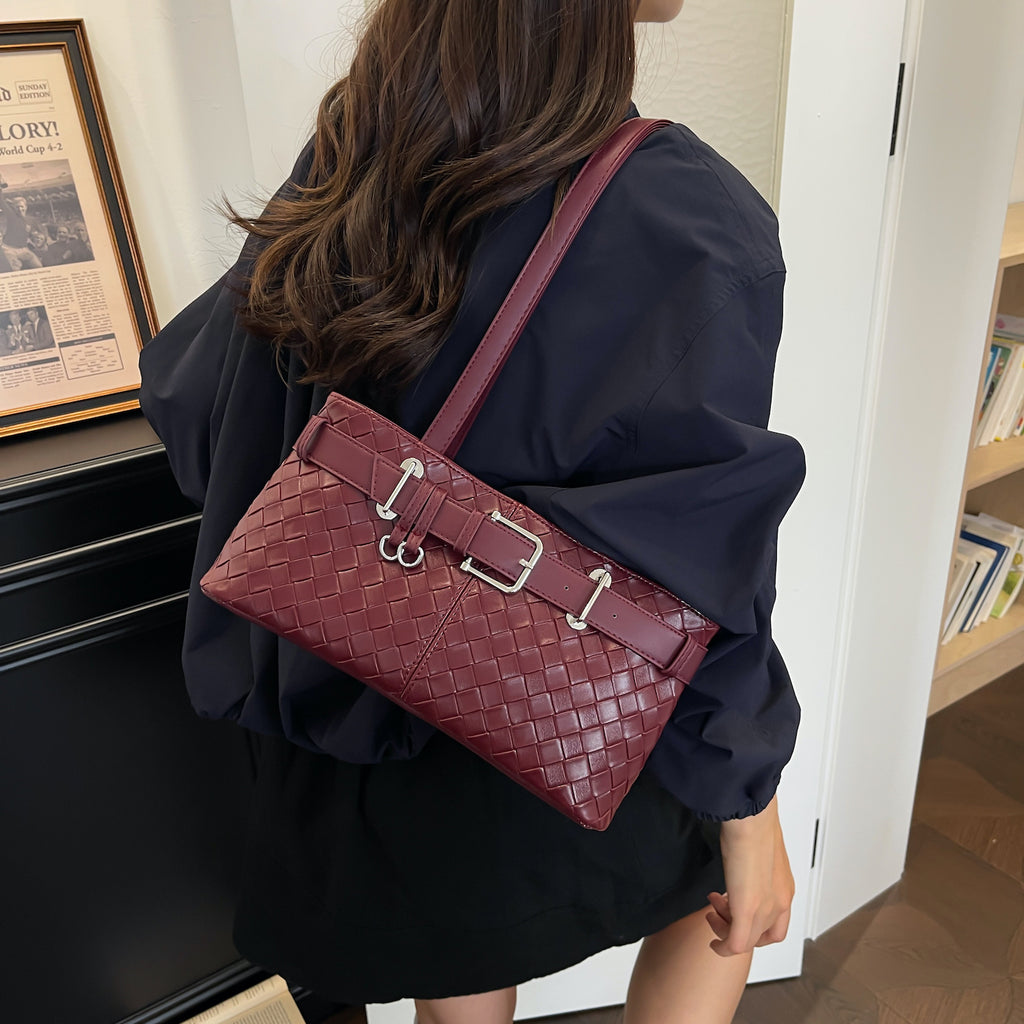 Modern Chic All-Season PU/Artificial Leather/Microfiber Leather Women's Shoulder Bags Other Bags | Color: Red | Image 1