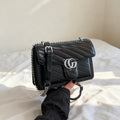 Modern Chic All-Season PU/Artificial Leather/Microfiber Leather Women's Crossbody Bags Other Bags | Color: Black | Image 1