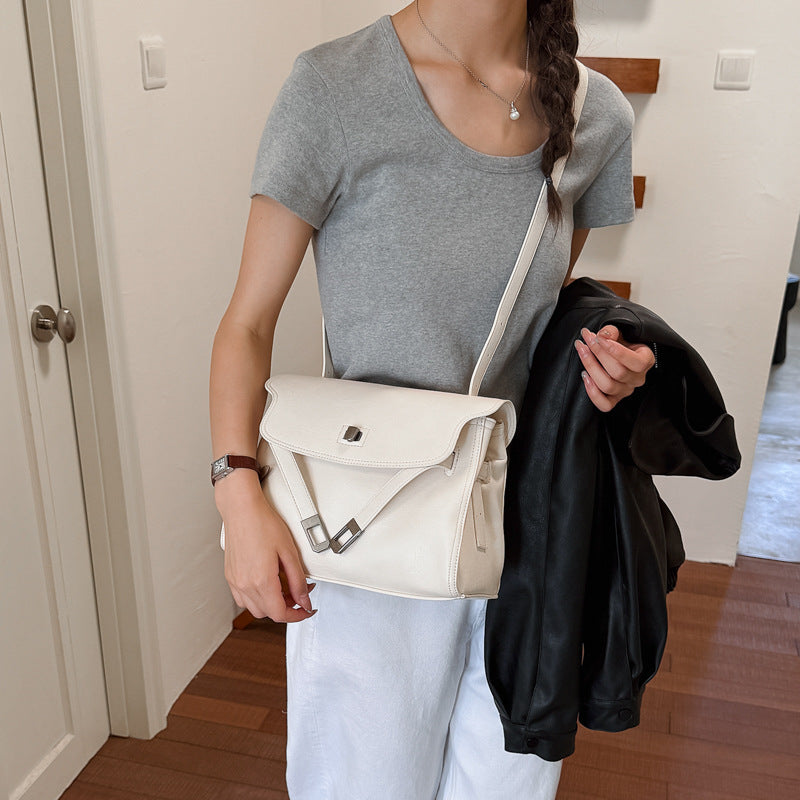 Modern Chic All-Season PU/Artificial Leather/Microfiber Leather Women's Crossbody Bags Other Bags | Color: White | Image 1