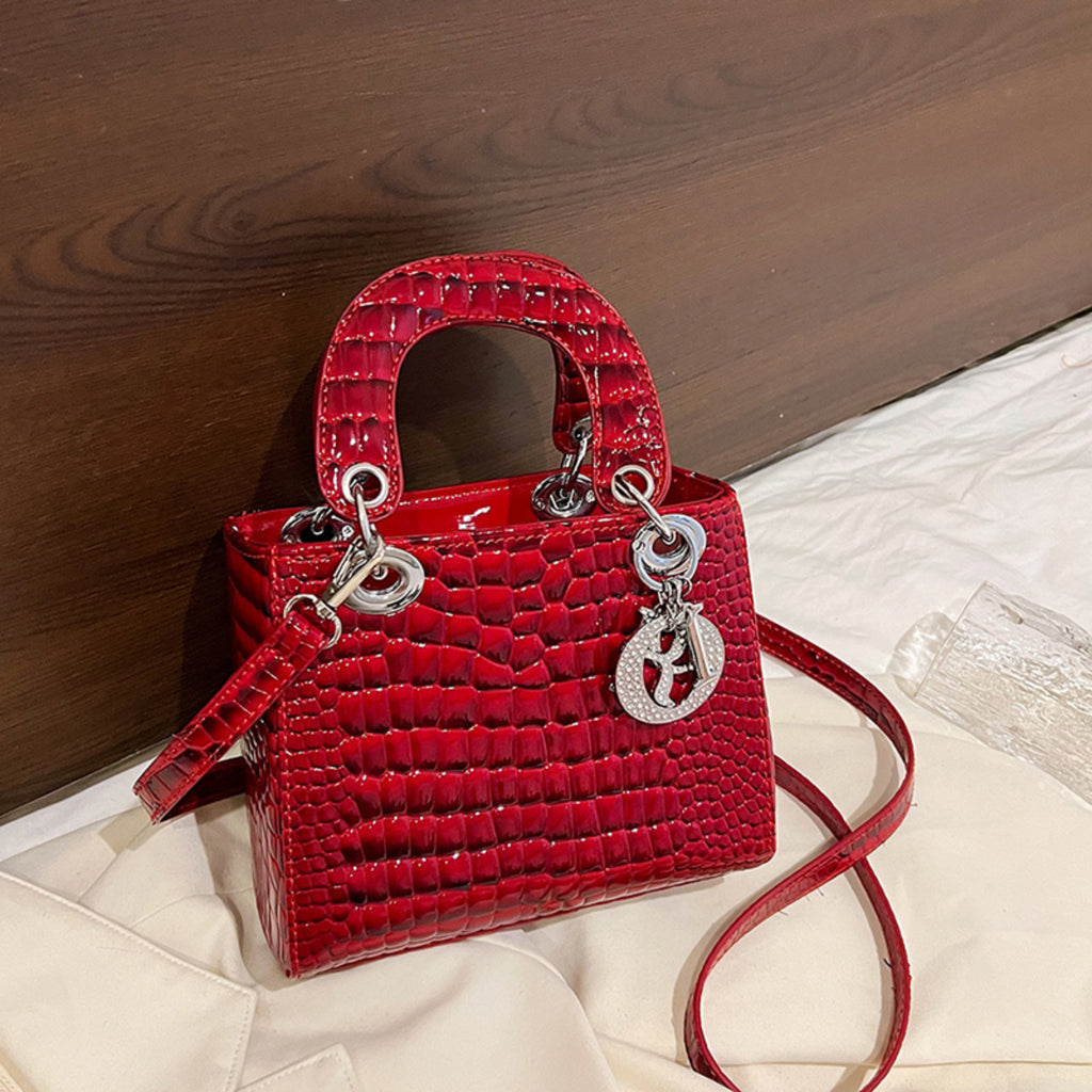 Modern Chic All-Season PU/Artificial Leather/Microfiber Leather Women's Handbags Other Bags | Color: Red | Image 1