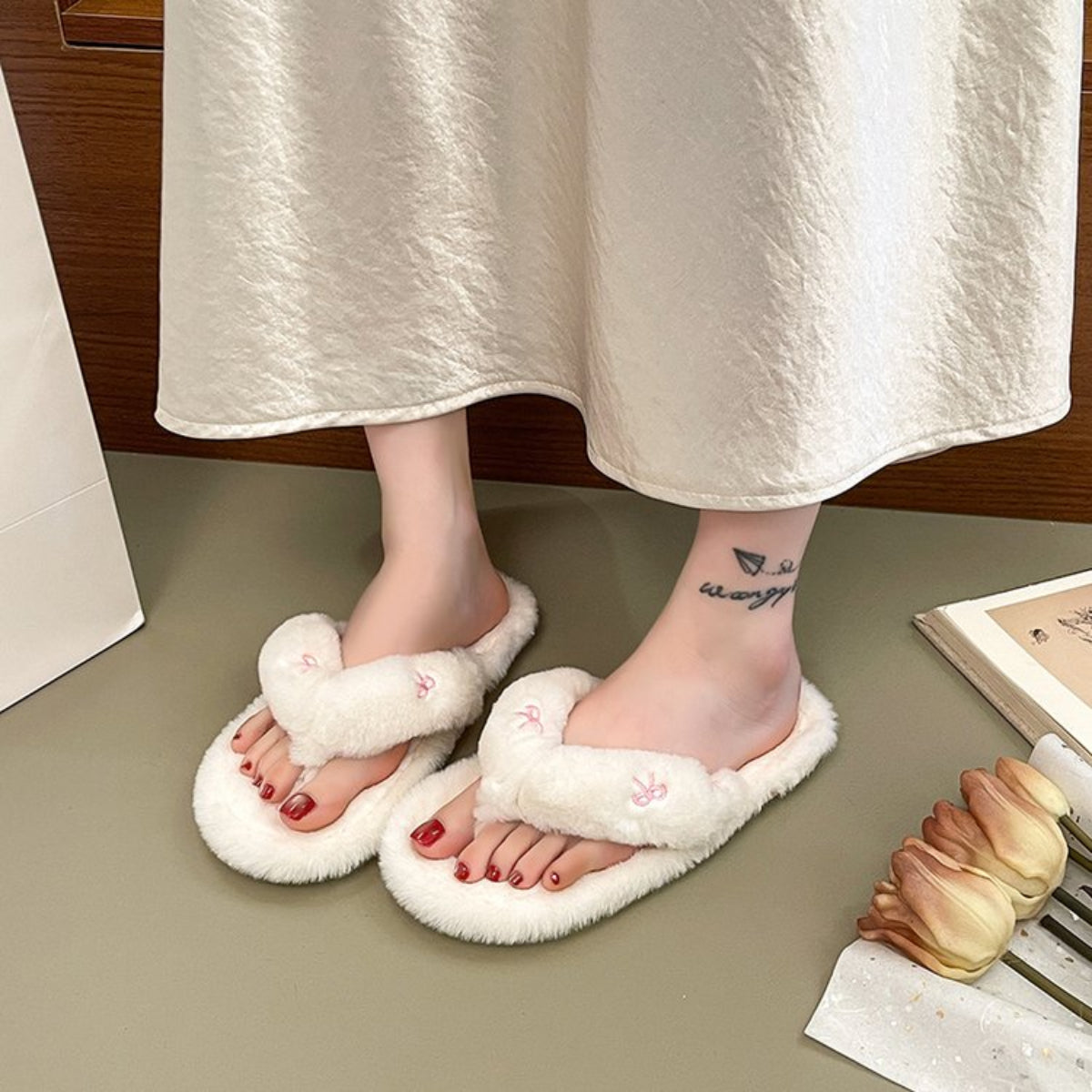 Modern Chic All-Season Others Women's Home Slippers | Color: Style 1 | Image 1