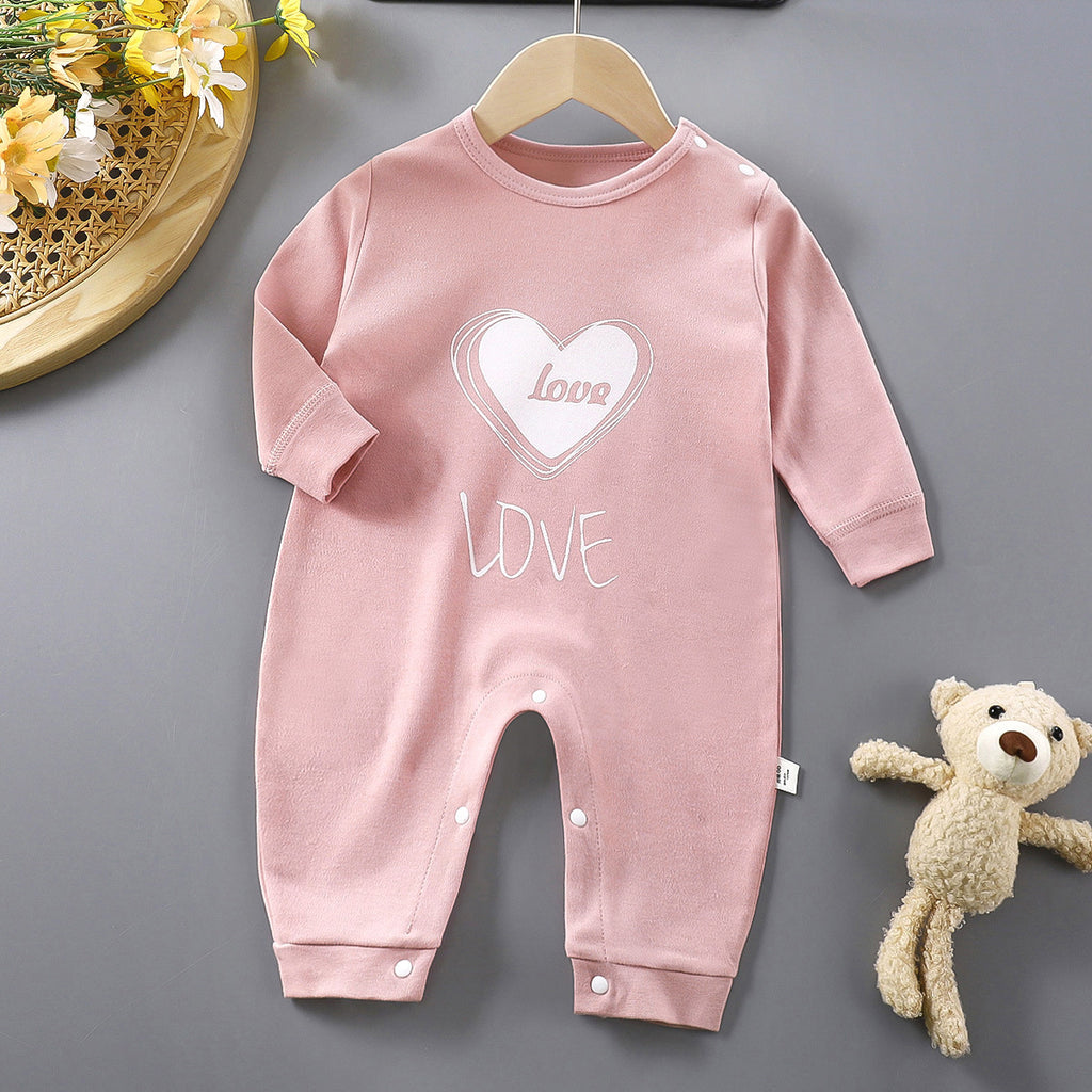 Minimalist Autumn Unisex Baby Jumpsuit, Ages 1-24 Months | Color: Style 1 | Image 1